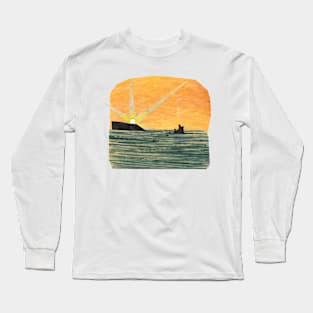 Sunrise on Onchan head Long Sleeve T-Shirt